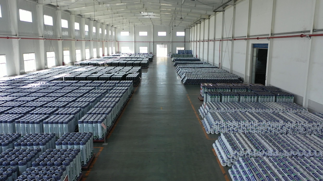 Langfang Hongyuqiao Waterproof Material Co., Ltd. linea di produzione del fabbricante